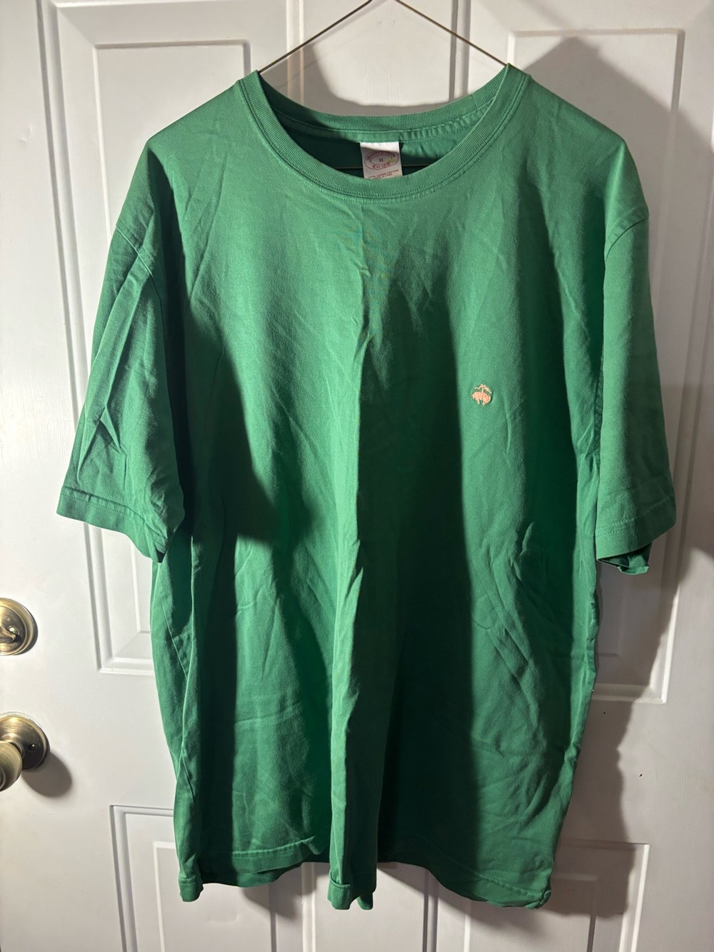 Brooks Brothers Est. 1818 Size XL Green Supima Cotton Logo T-Shirt Preppy